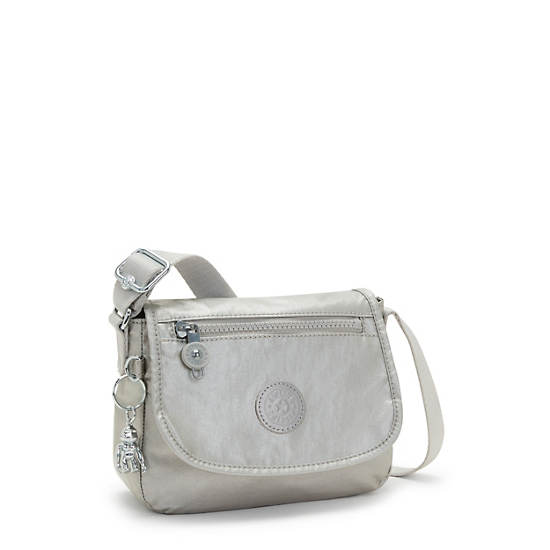 Kipling Sabian Metallic Crossbody Mini Tassen Zilver | BE 1350MQ